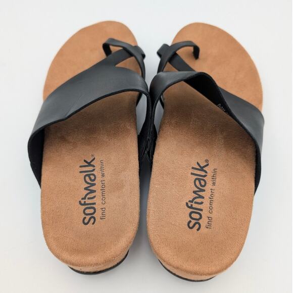 Softwalk Blaine Sandals Leather Ring Toe Slip-On Women's Size US9.5M EU40 - Picture 5 of 14